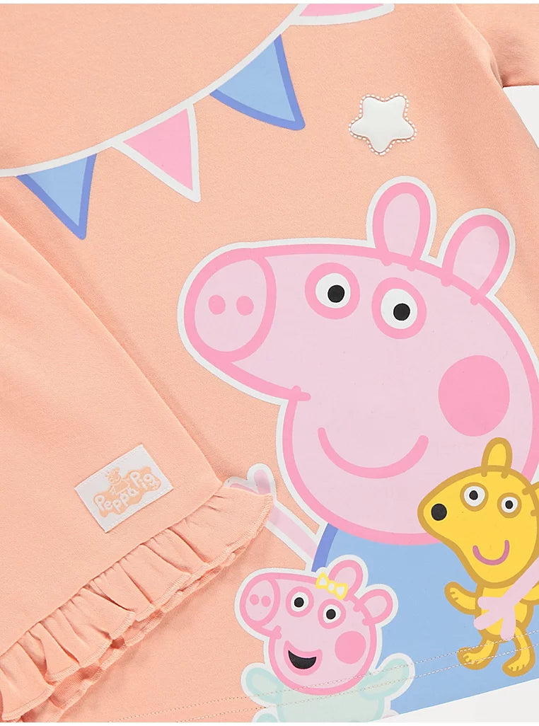 Peppa Pig Frill Sleeve Short Pyjamas