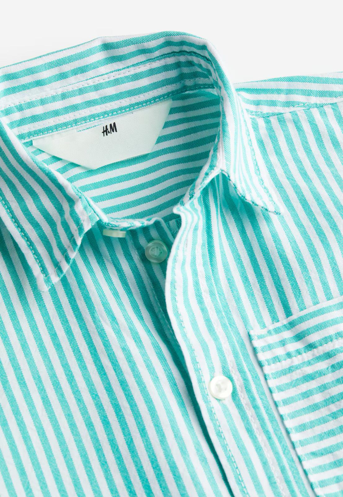 Striped Short-sleeved Shirt