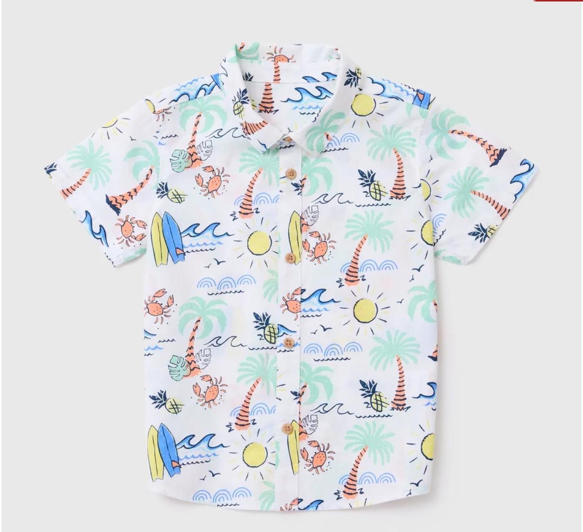Short-sleeved patterned Shirt