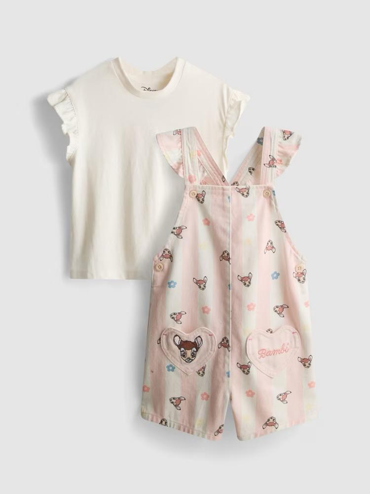 Disney's Bambi T-shirt and Dungarees Set