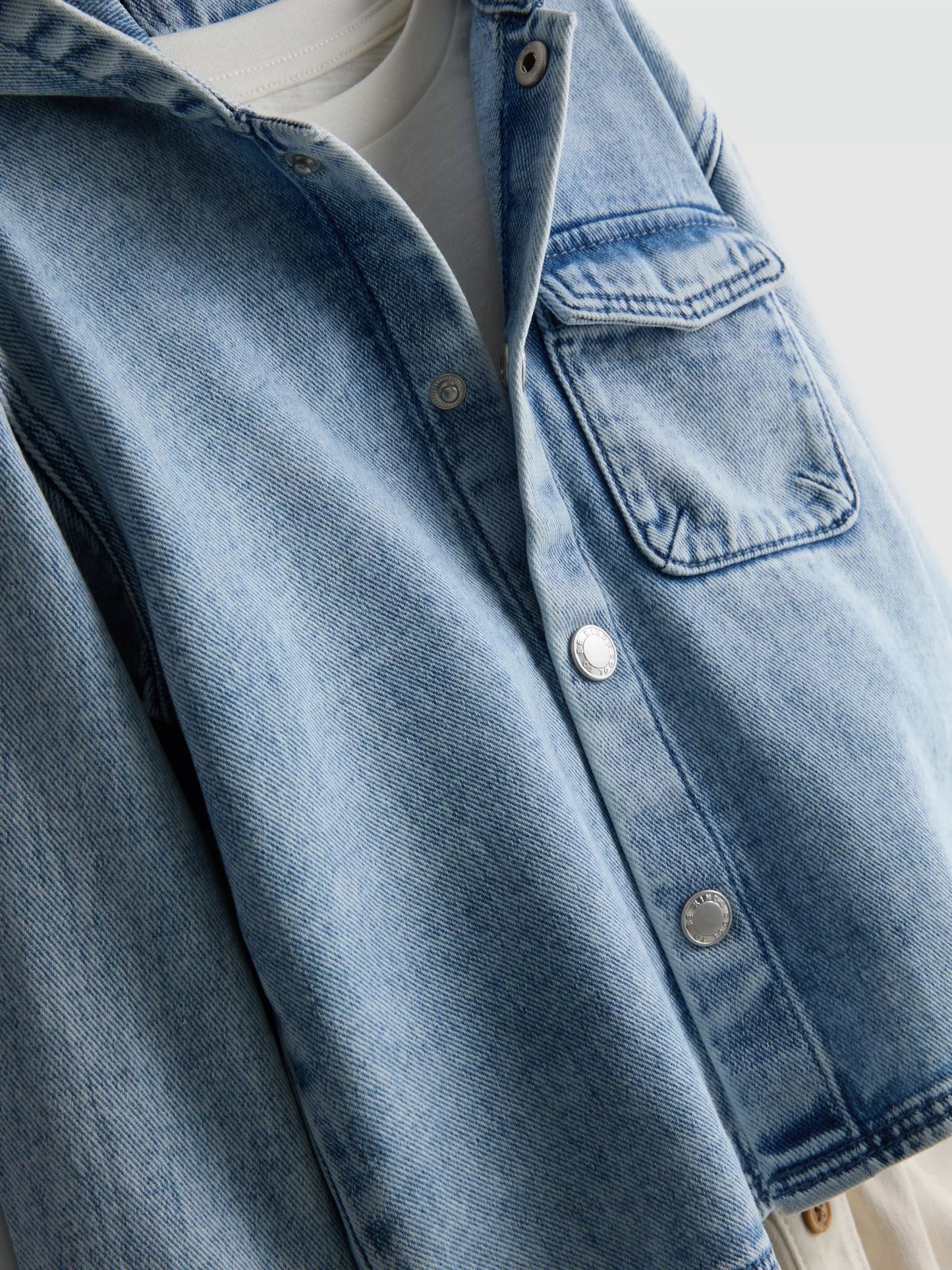 T-Shirt, Trousers and Hooded Denim Jacket Set