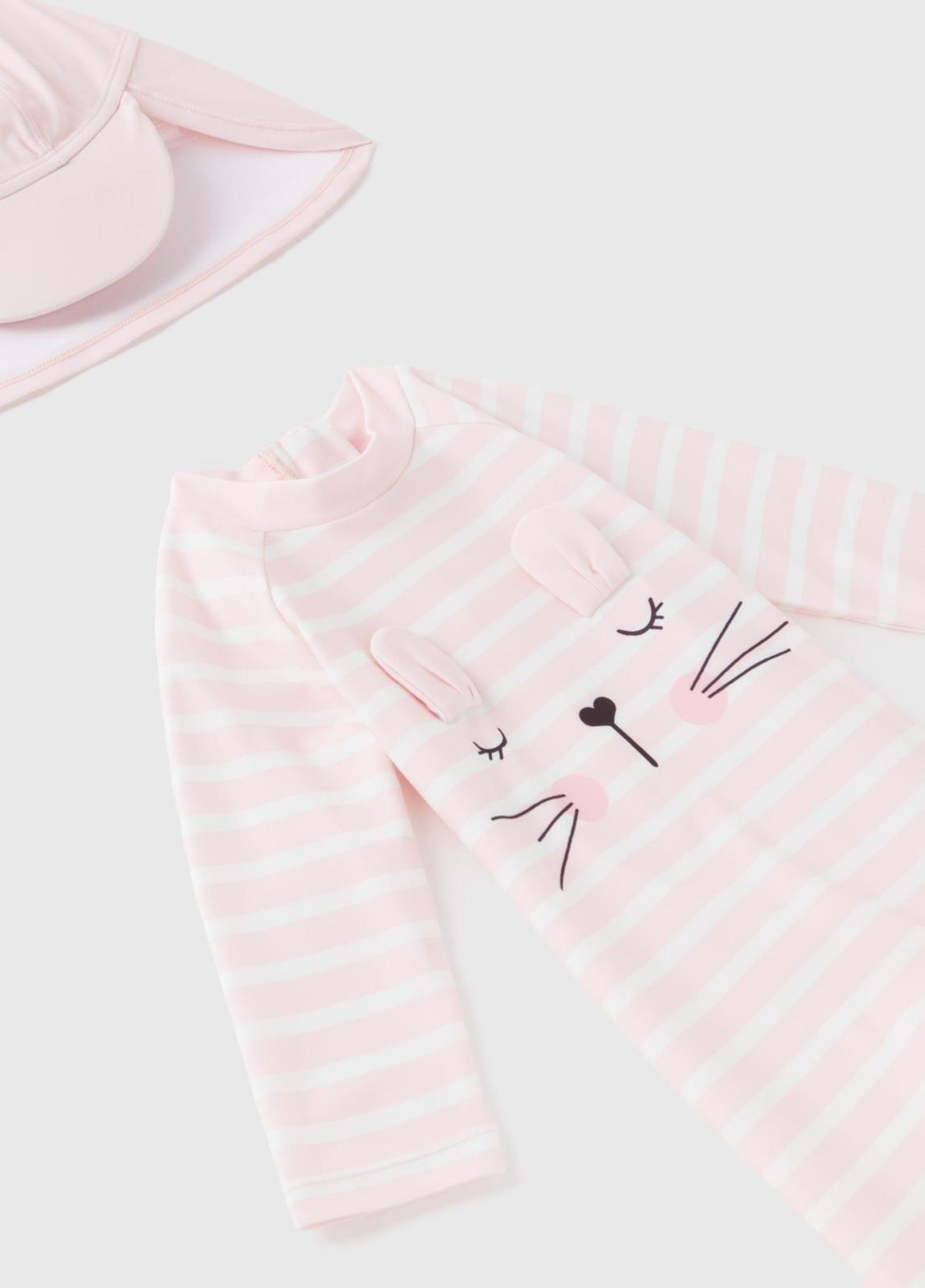 Bunny Pink Swimsuit & Hat