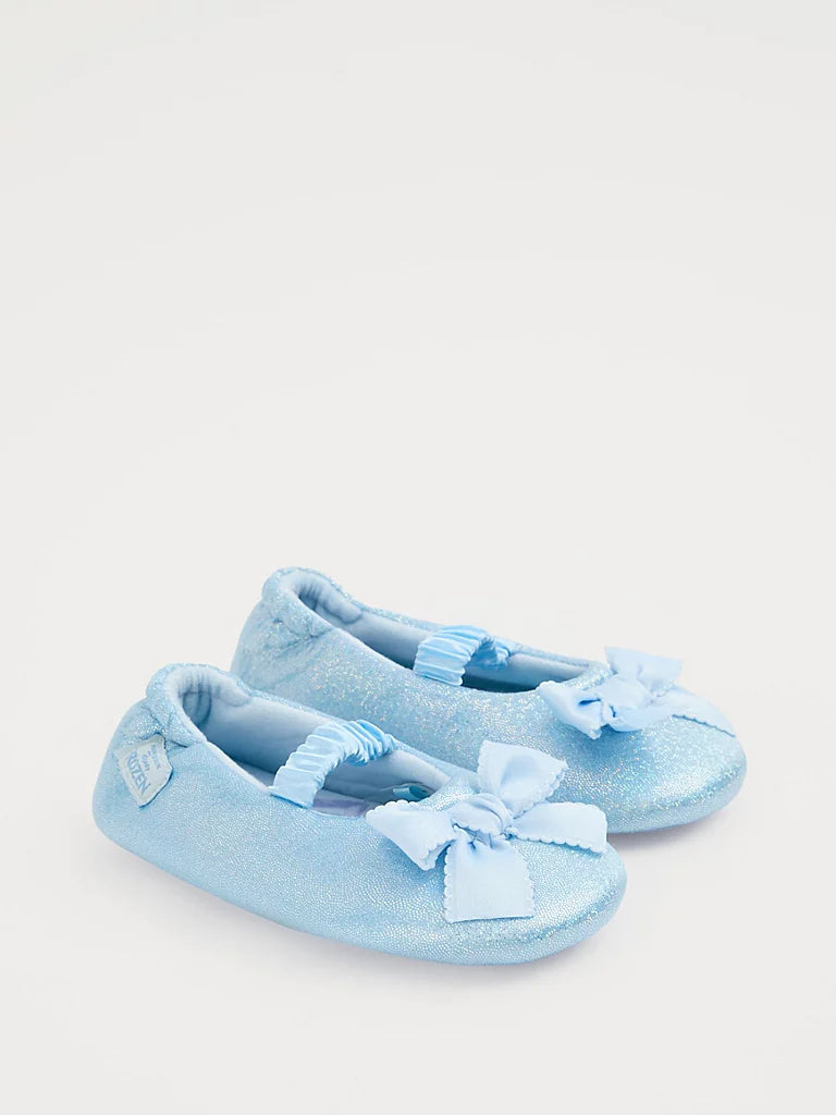 Disney Frozen Elsa Blue Glitter Slipper Sock