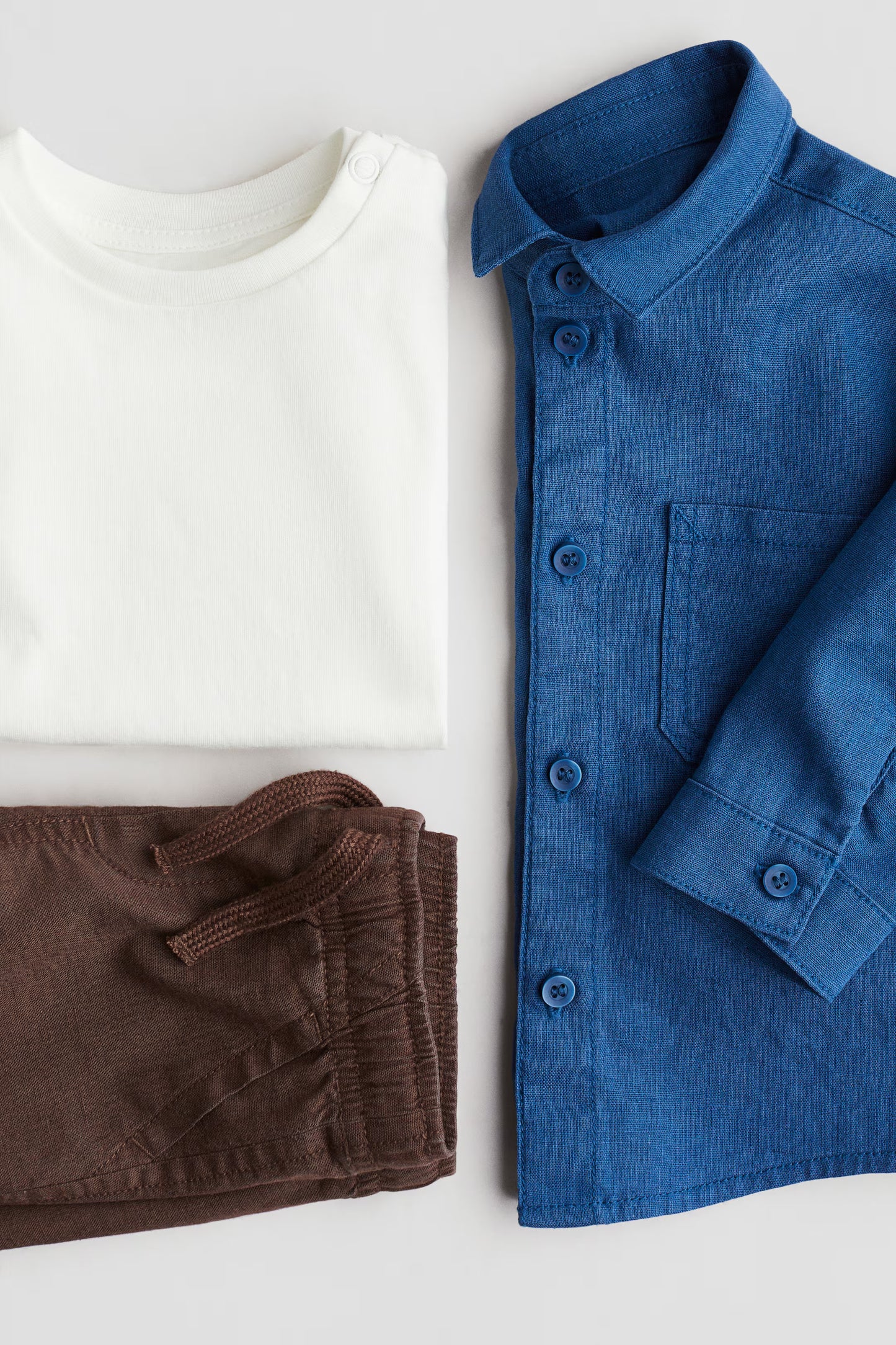 3-piece shirt & shorts set