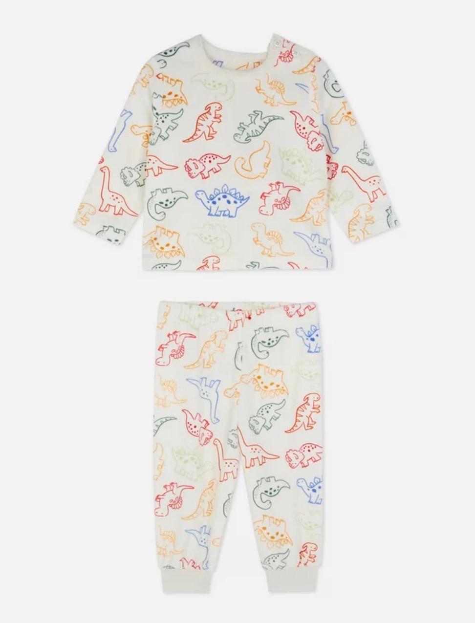 Dinosaur Velour Pyjama