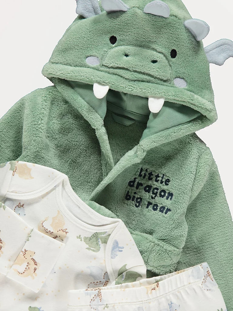 Green Dragon Pyjamas and Dressing Gown