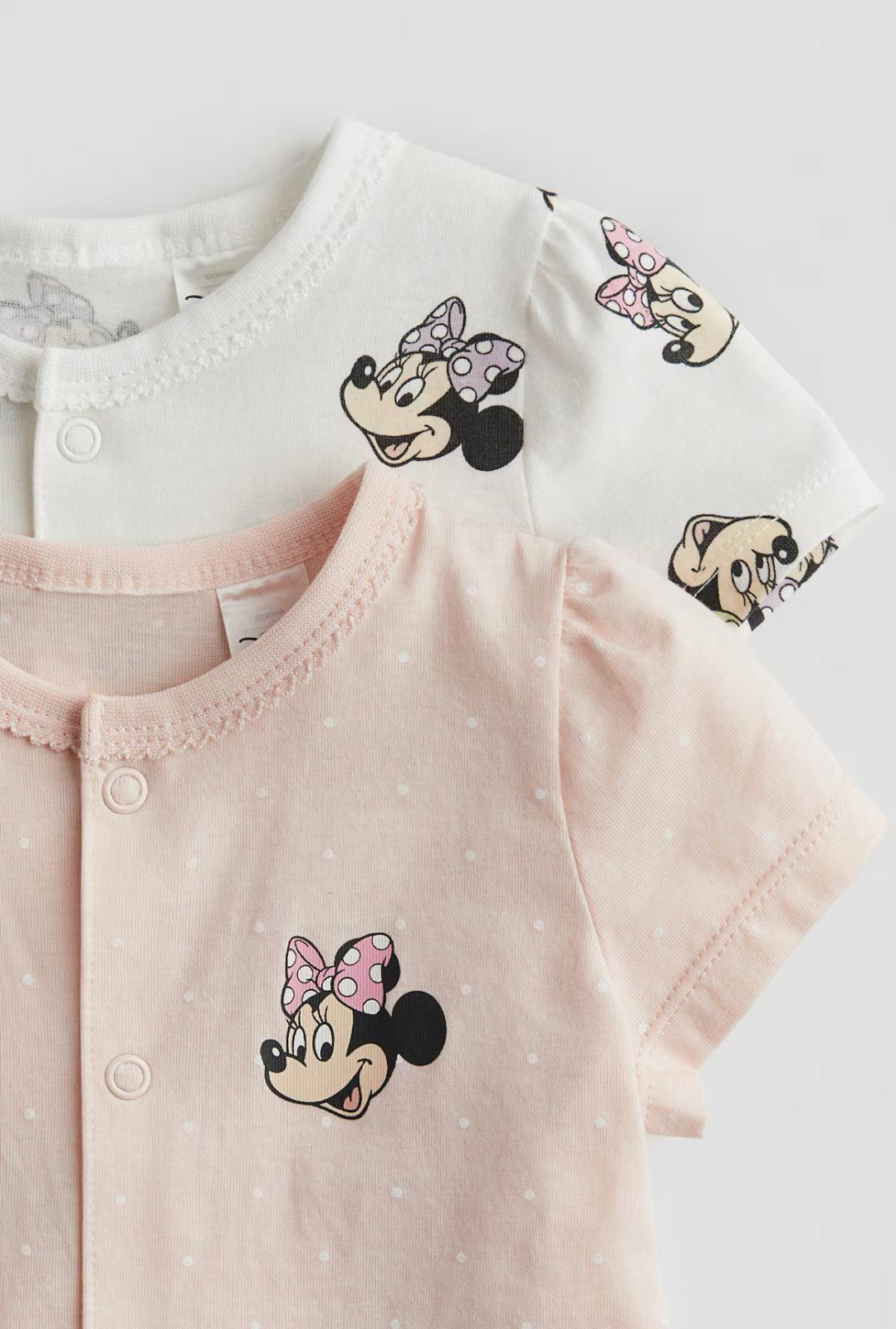 2 Pk Minnie Mouse Rompers