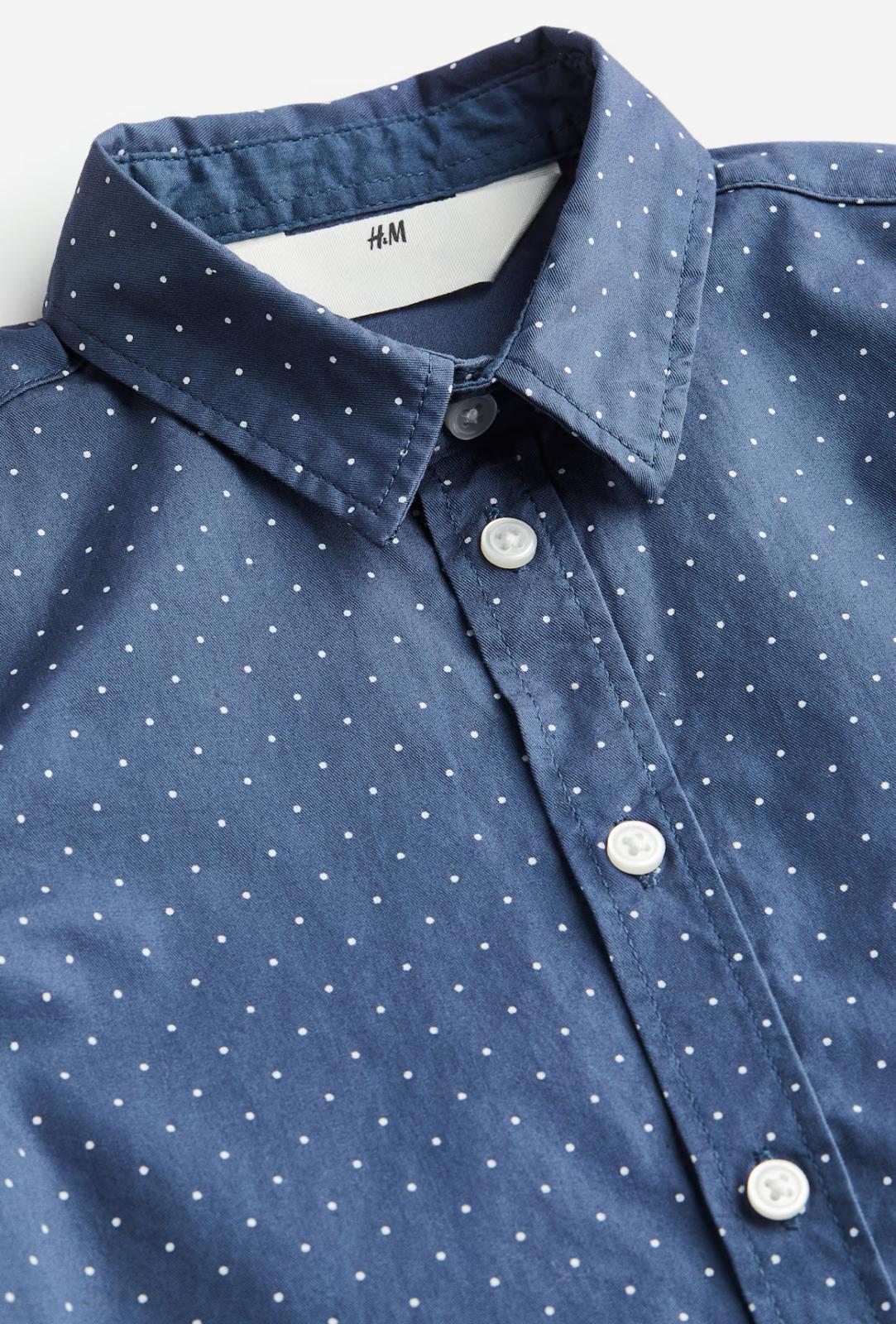 Short-sleeved Dot Shirt