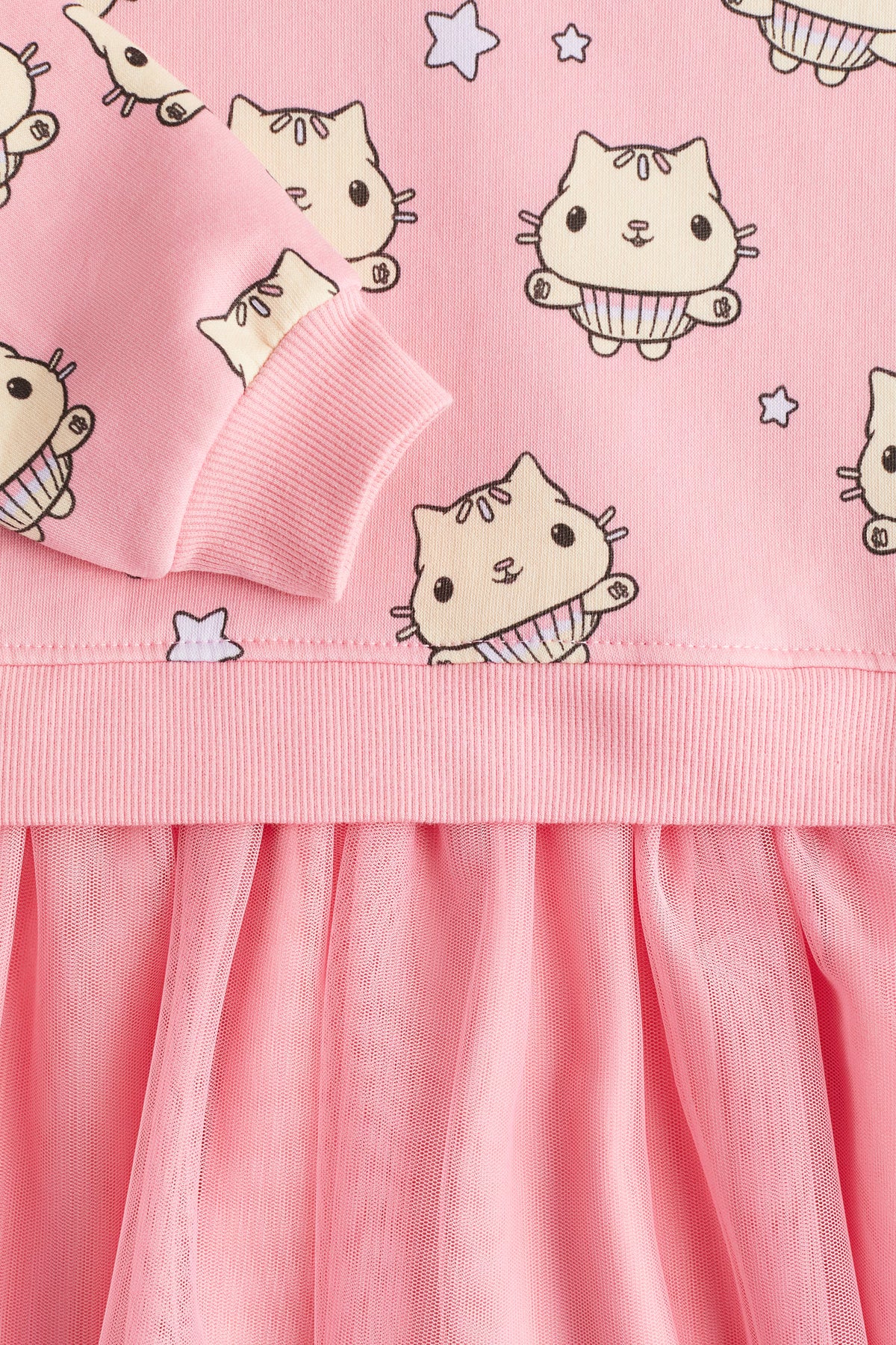 Gabby tulle-skirt sweatshirt dress