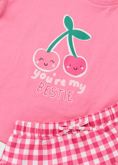 Pink Cherry Bestie Top & Skort Set