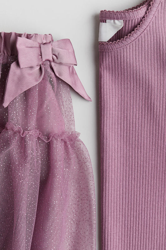 2-Piece Top and Skirt Set