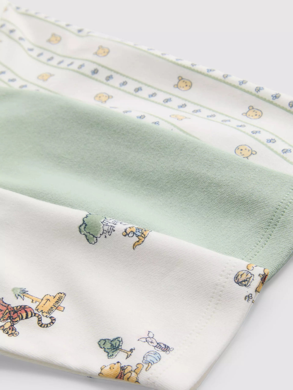 3pk Disney’s Winnie the Pooh Popper Sleepsuits