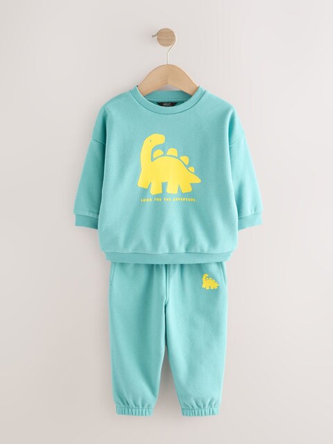 Dino Jersey Sweatshirt and Joggers Set
