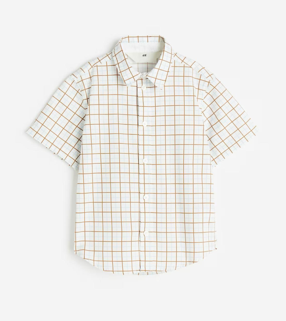 Checked Short-sleeved Shirt