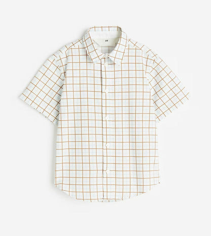 Checked Short-sleeved Shirt