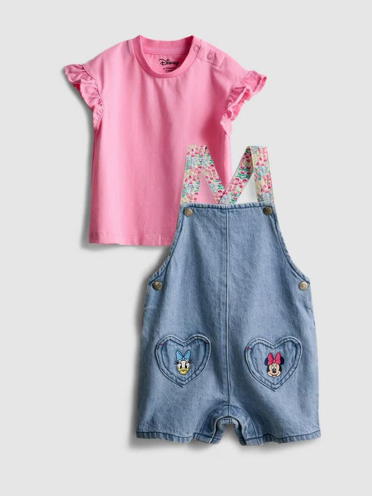 Disney's minnie mouse T-shirt and Dungarees set