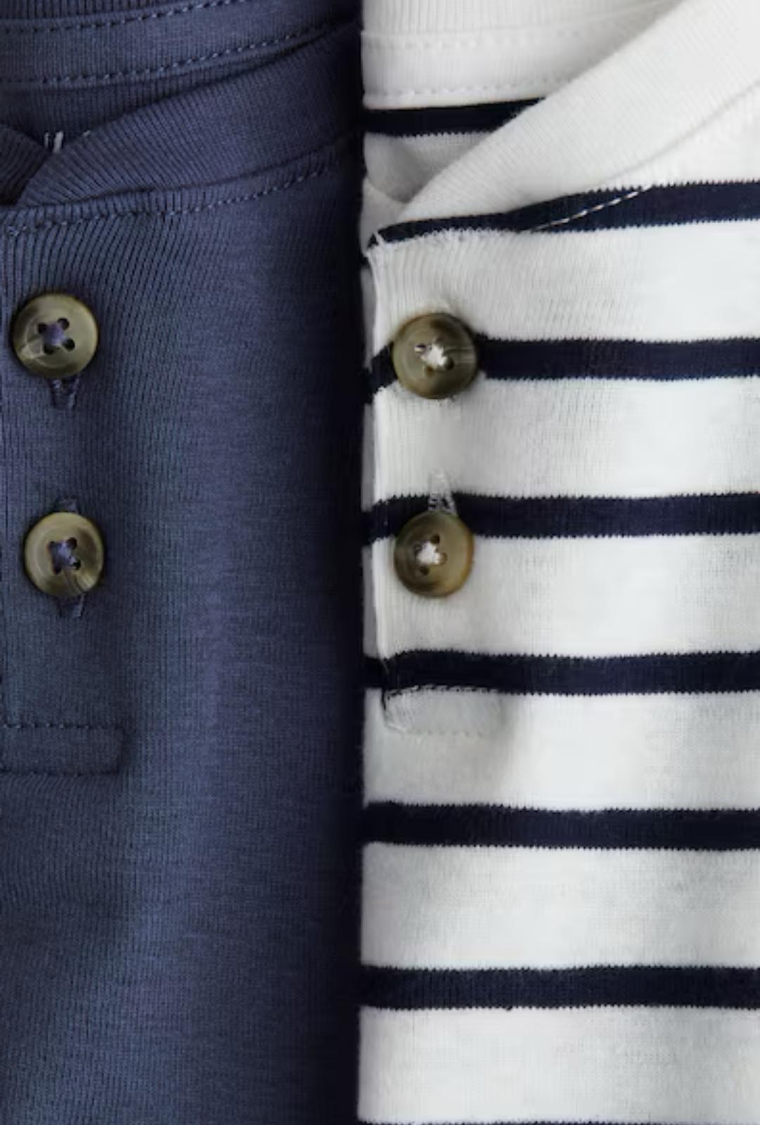 2 Pack Henley T-shirts