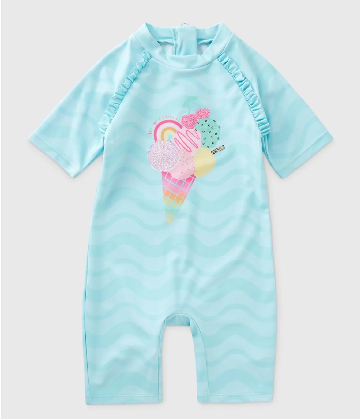 Ice Cream Blue Swimsuit