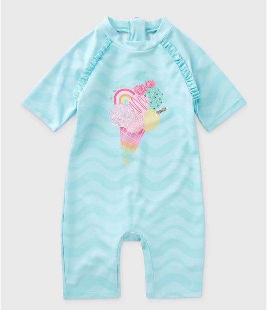 Ice Cream Blue Swimsuit