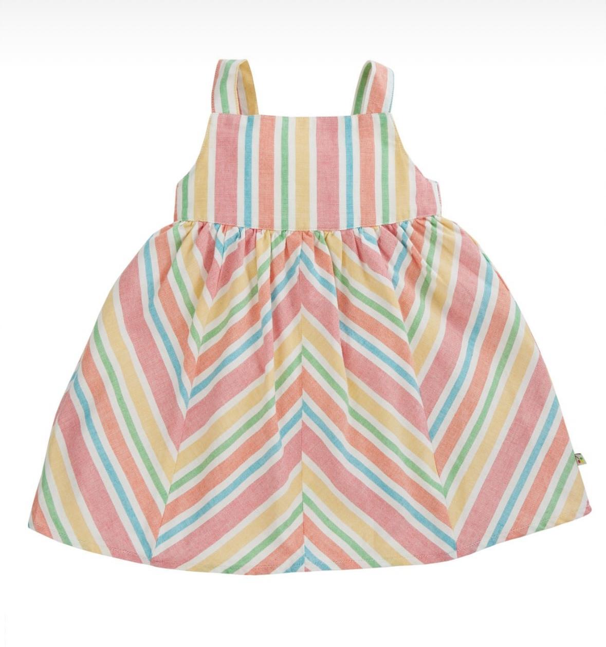 Multicolored Striped Dress
