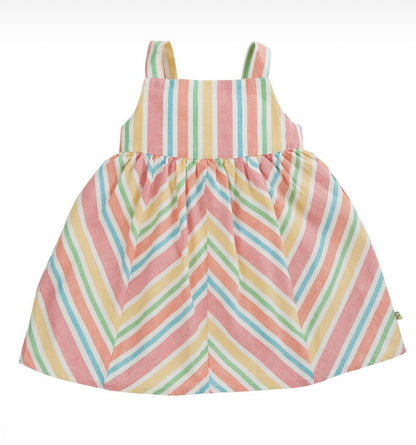 Multicolored Striped Dress