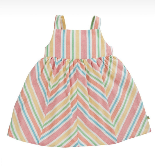Multicolored Striped Dress