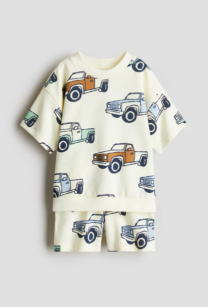 2 Piece Printed Sweatshirt Set