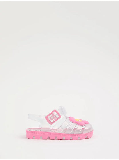 Clear Flower Jelly Fisherman Sandals