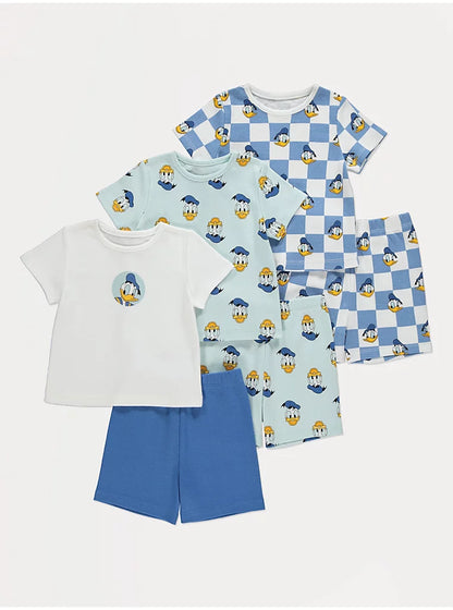 Disney Donald Duck Short Pyjamas 3 Pack