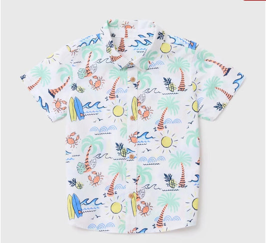 Short-sleeved patterned Shirt
