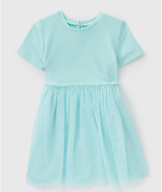 Blue Mesh Dress