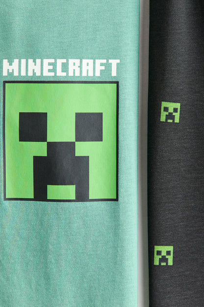 Minecraft Printed Cotton Pyjama