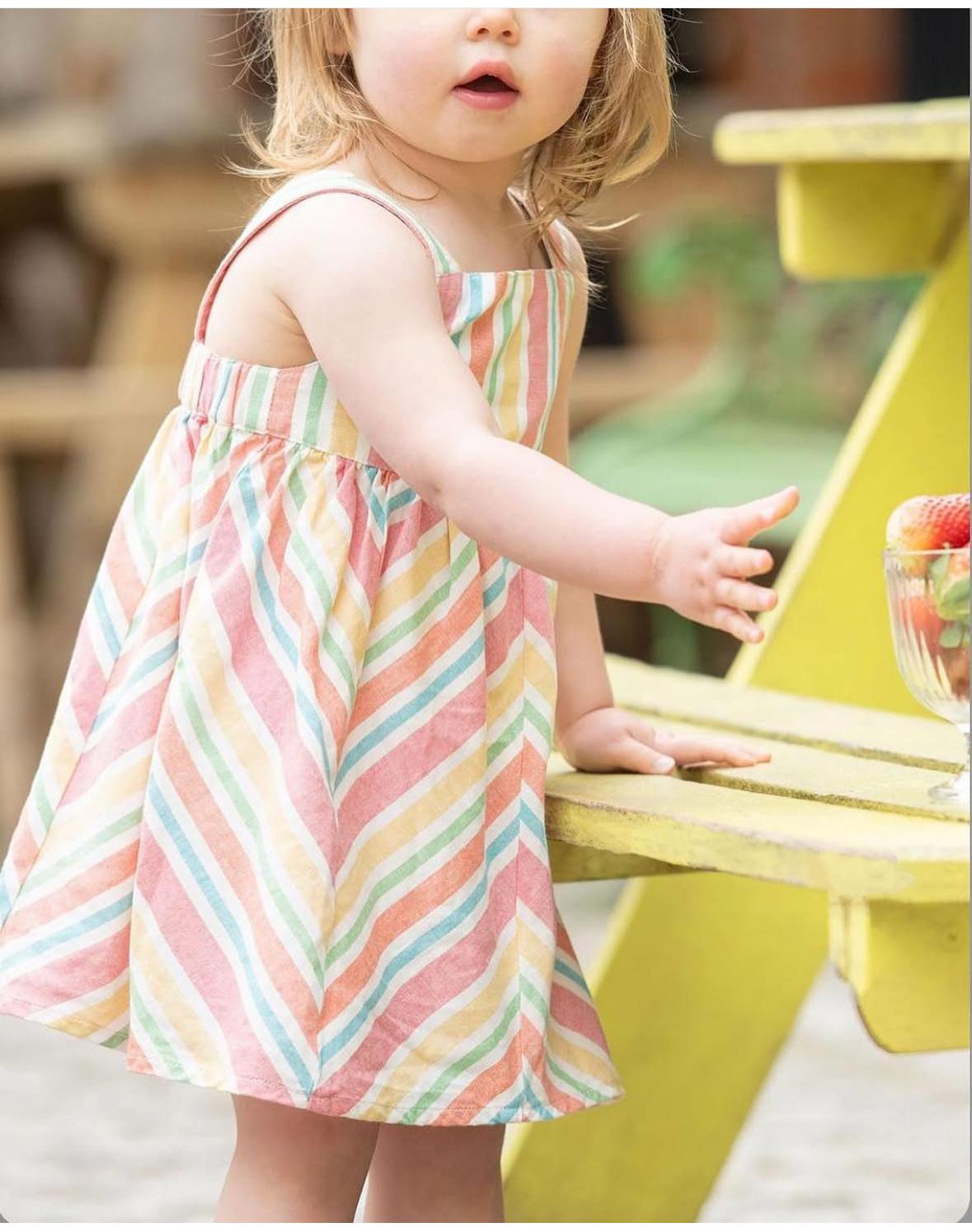Multicolored Striped Dress