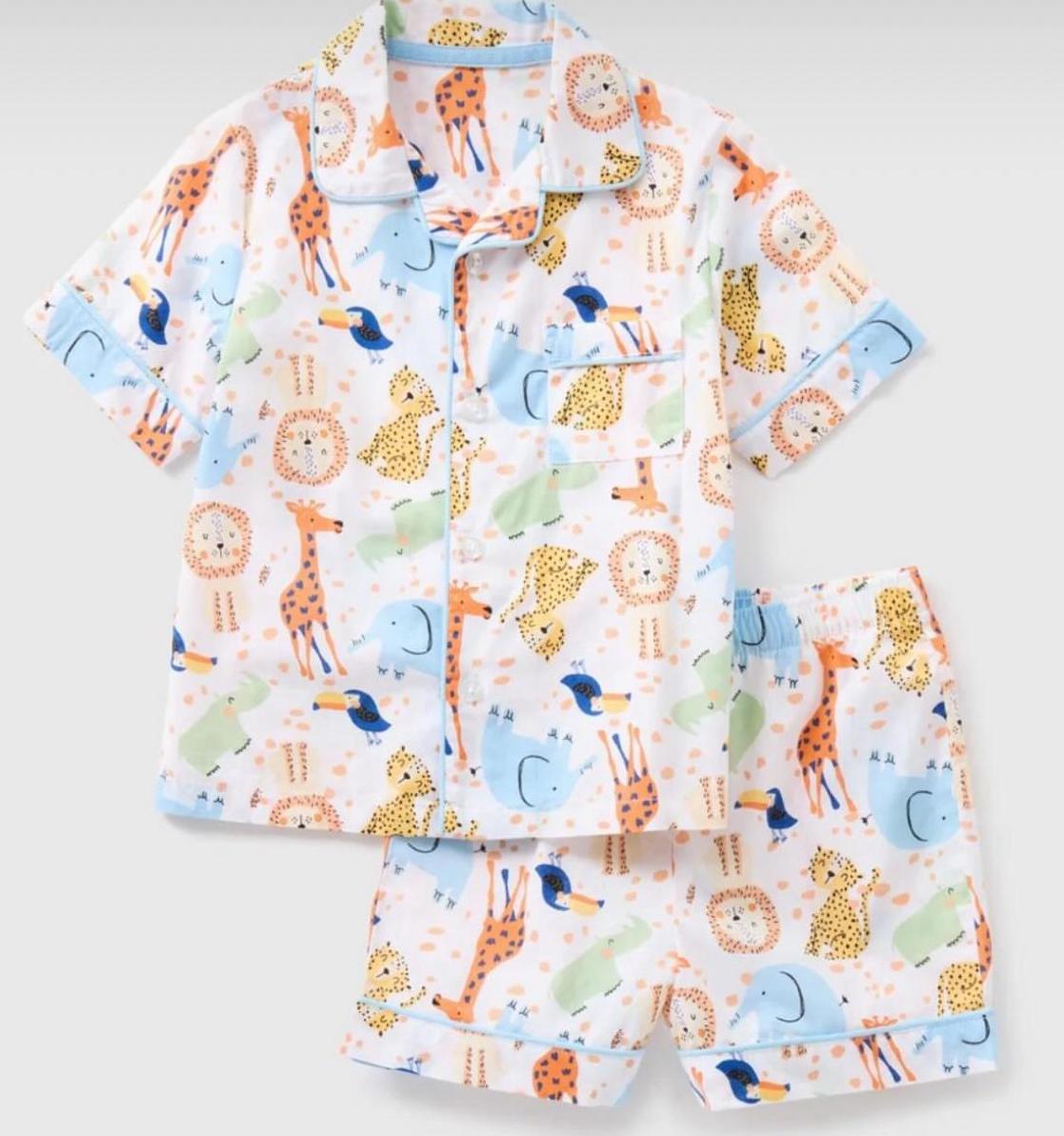 Animals Shirt and Shorts pyjama