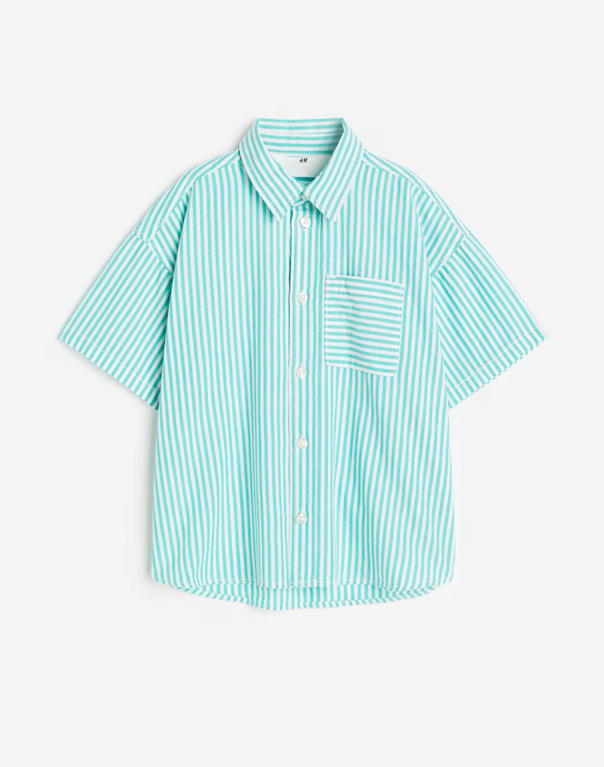 Striped Short-sleeved Shirt