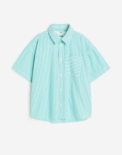 Striped Short-sleeved Shirt