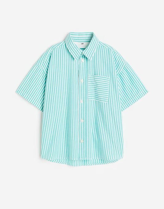 Striped Short-sleeved Shirt