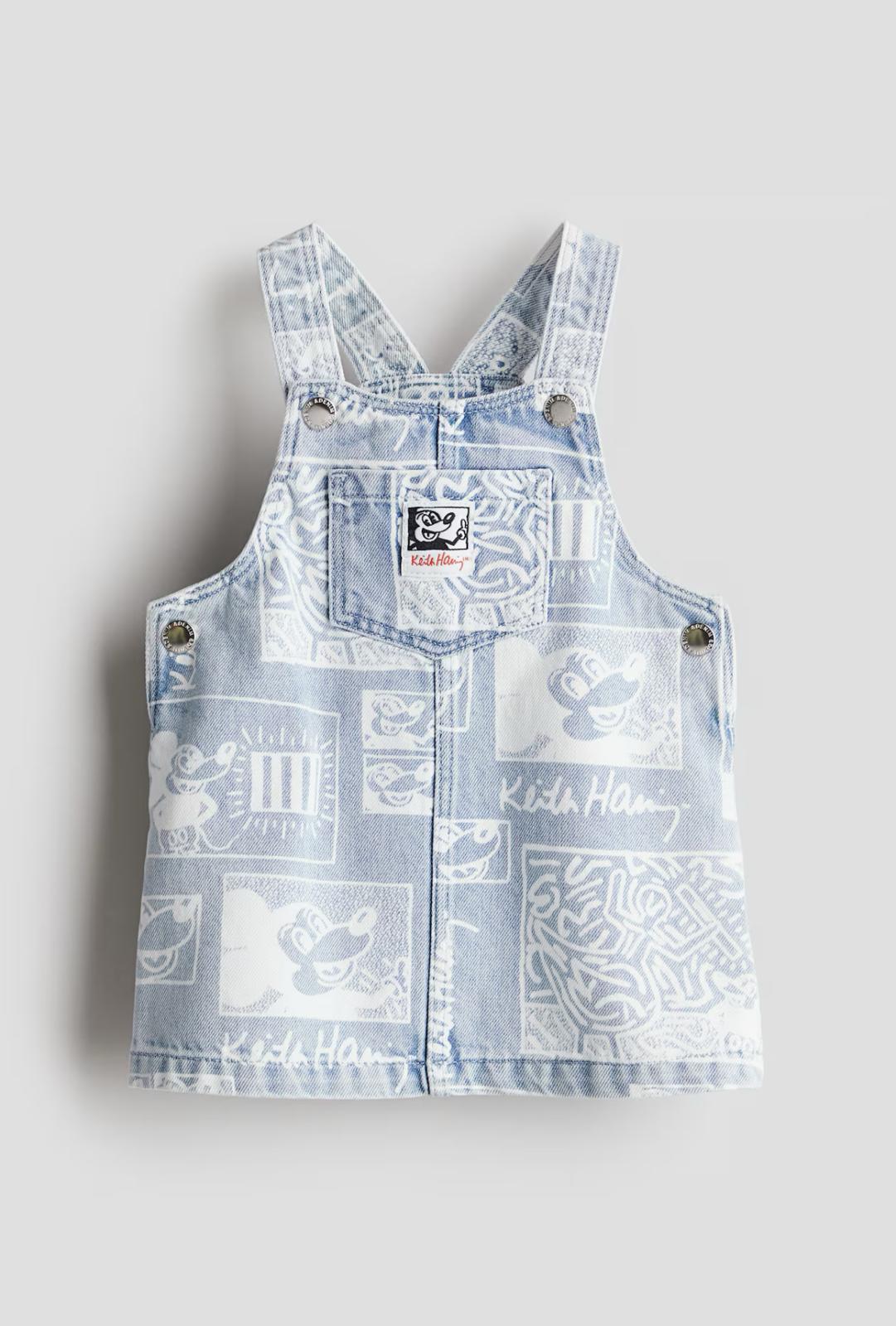 Patterned Dungaree Dress
