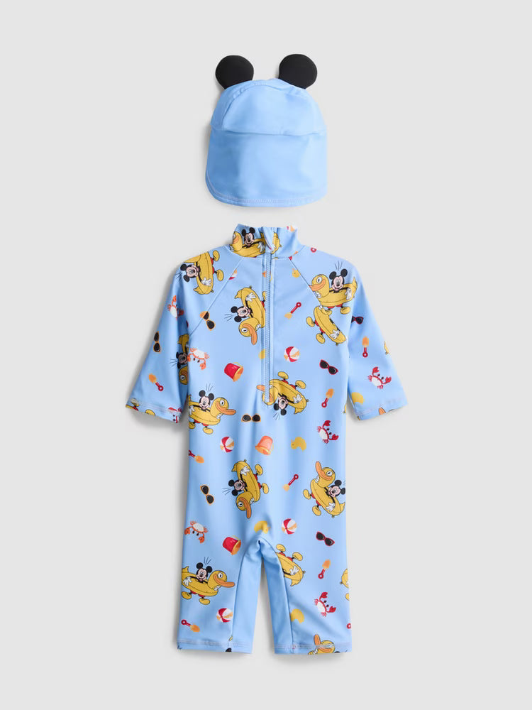 Disney’s Mickey Mouse Swimsuit and Sun Hat Set