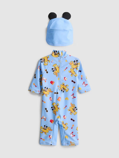 Disney’s Mickey Mouse Swimsuit and Sun Hat Set