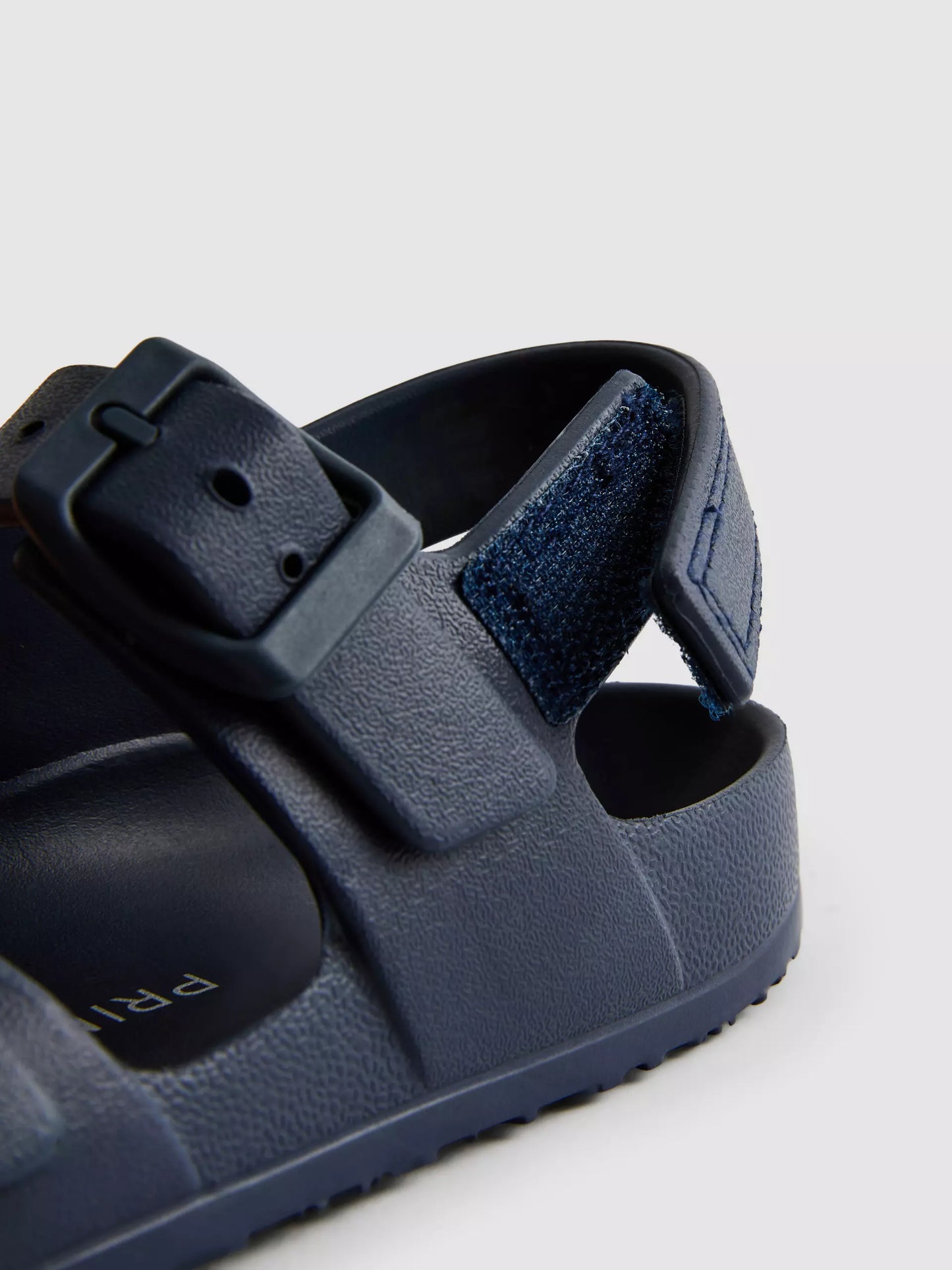 Double Buckle Navy Strap Sandals