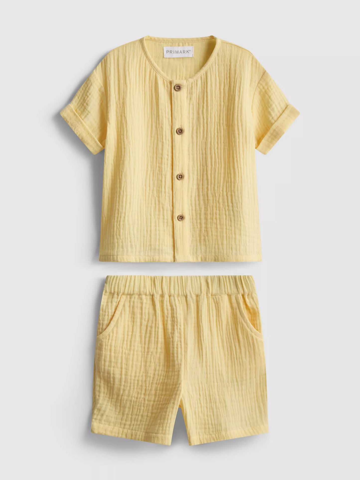 Cheesecloth Shirt and Shorts Set