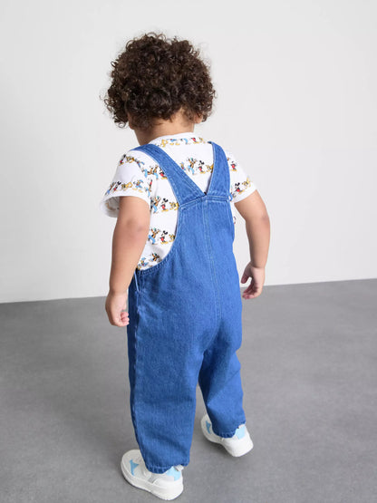 Disney’s Mickey Mouse and Friends T-Shirt and Dungarees Set