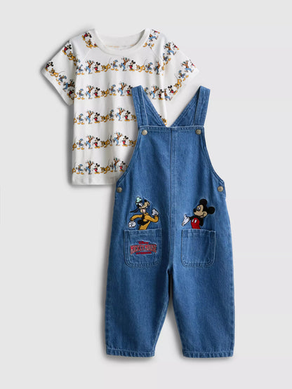 Disney’s Mickey Mouse and Friends T-Shirt and Dungarees Set