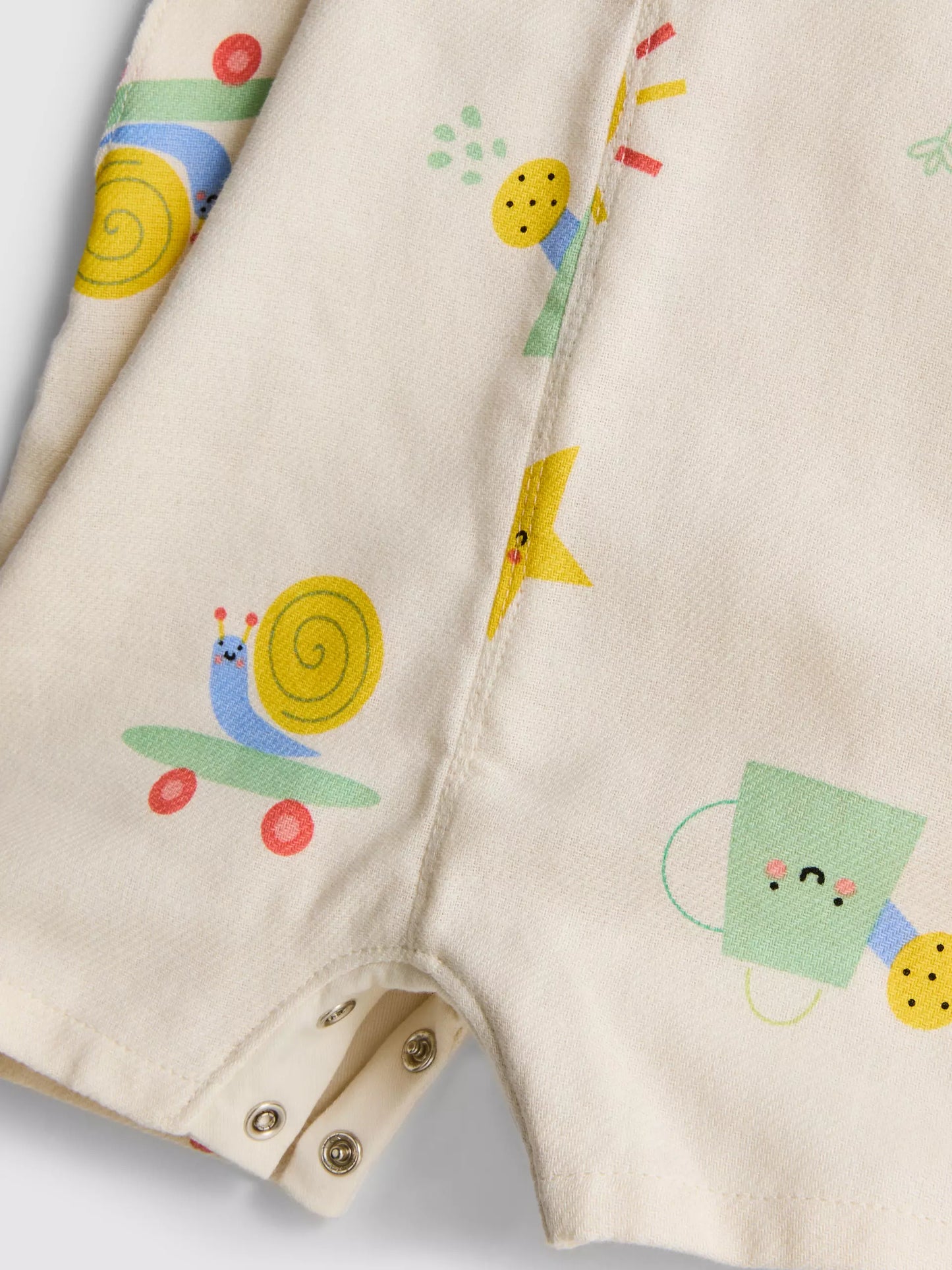 Unisex Long Sleeve Bodysuit and Printed Dungarees Set