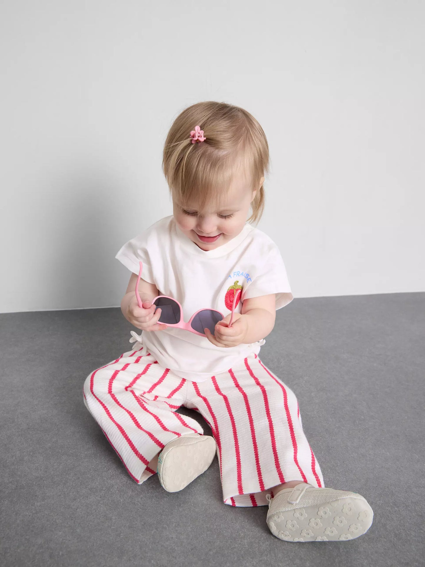 Fruit Appliqué T-Shirt and Trousers Set