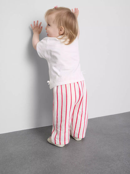 Fruit Appliqué T-Shirt and Trousers Set