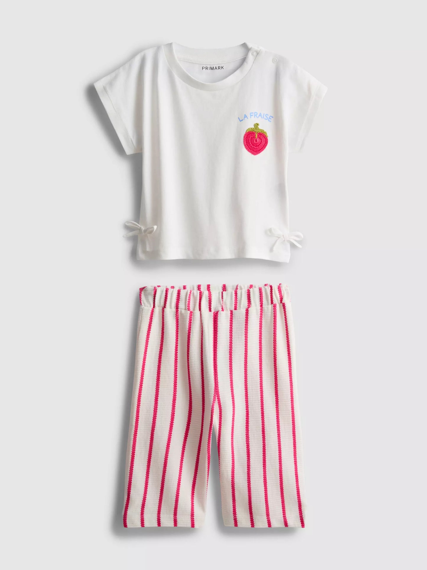 Fruit Appliqué T-Shirt and Trousers Set
