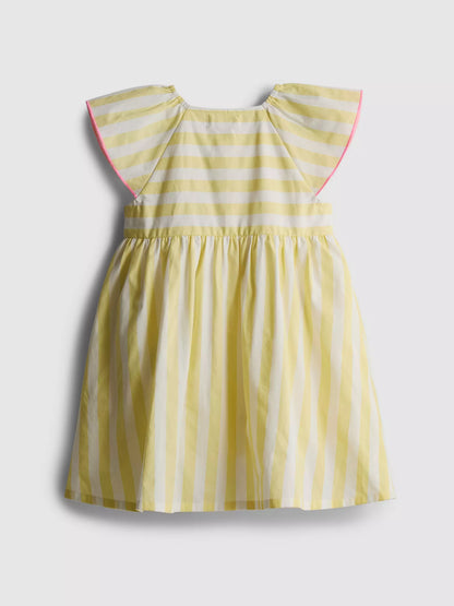 Stripe Yellow Smock Dress