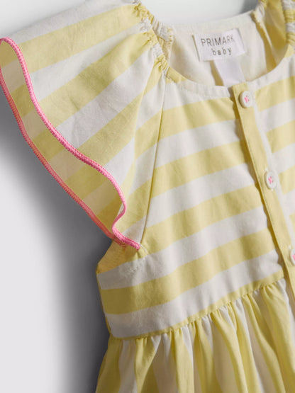 Stripe Yellow Smock Dress